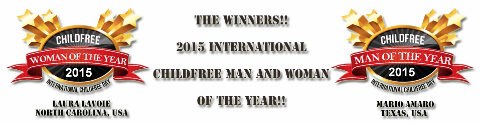 2015 Childfree Man and Woman of the Year